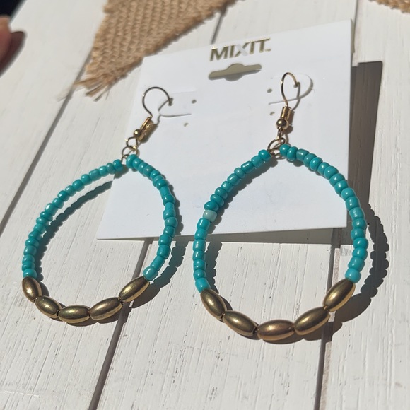 Mixit Jewelry - Beautiful Blue and Gold MixIt Earrings